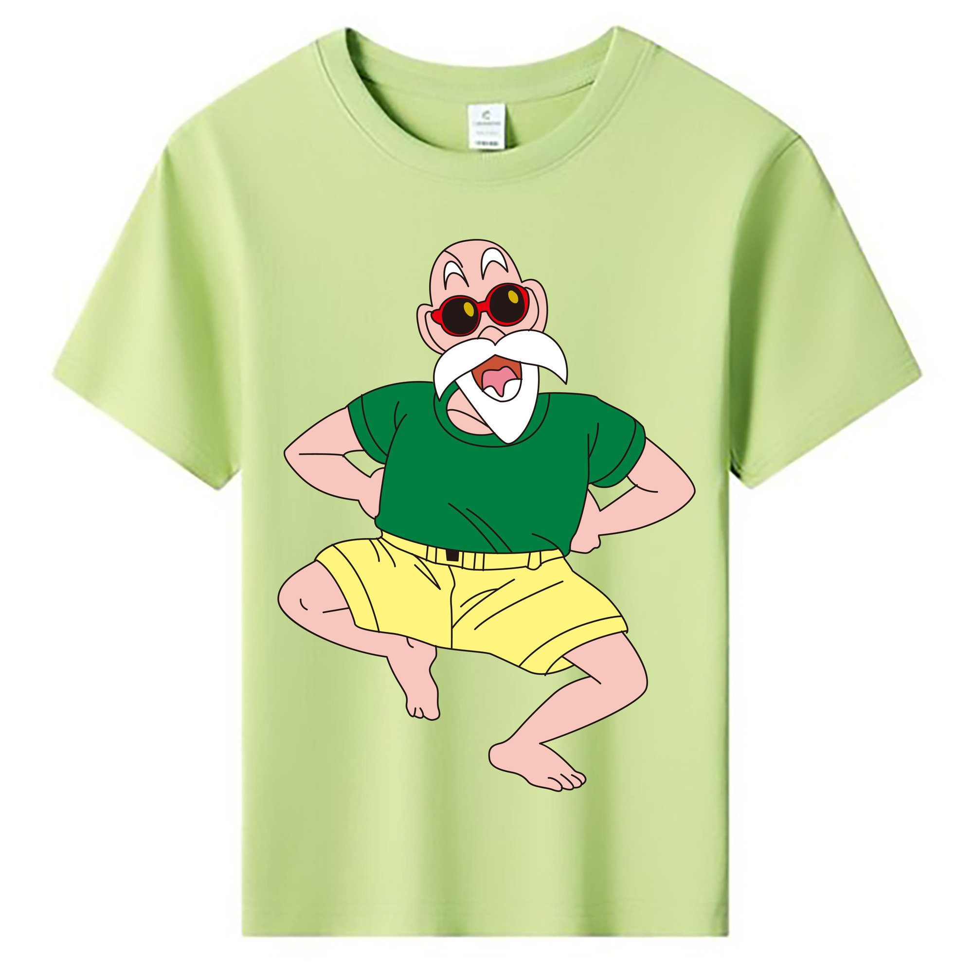 （画像用） ドラゴンボール 亀仙人（かめせんにん） DRAGON BALL Master Roshi Kame Sennin 綿100％キッズTシャツ（フロントプリント）